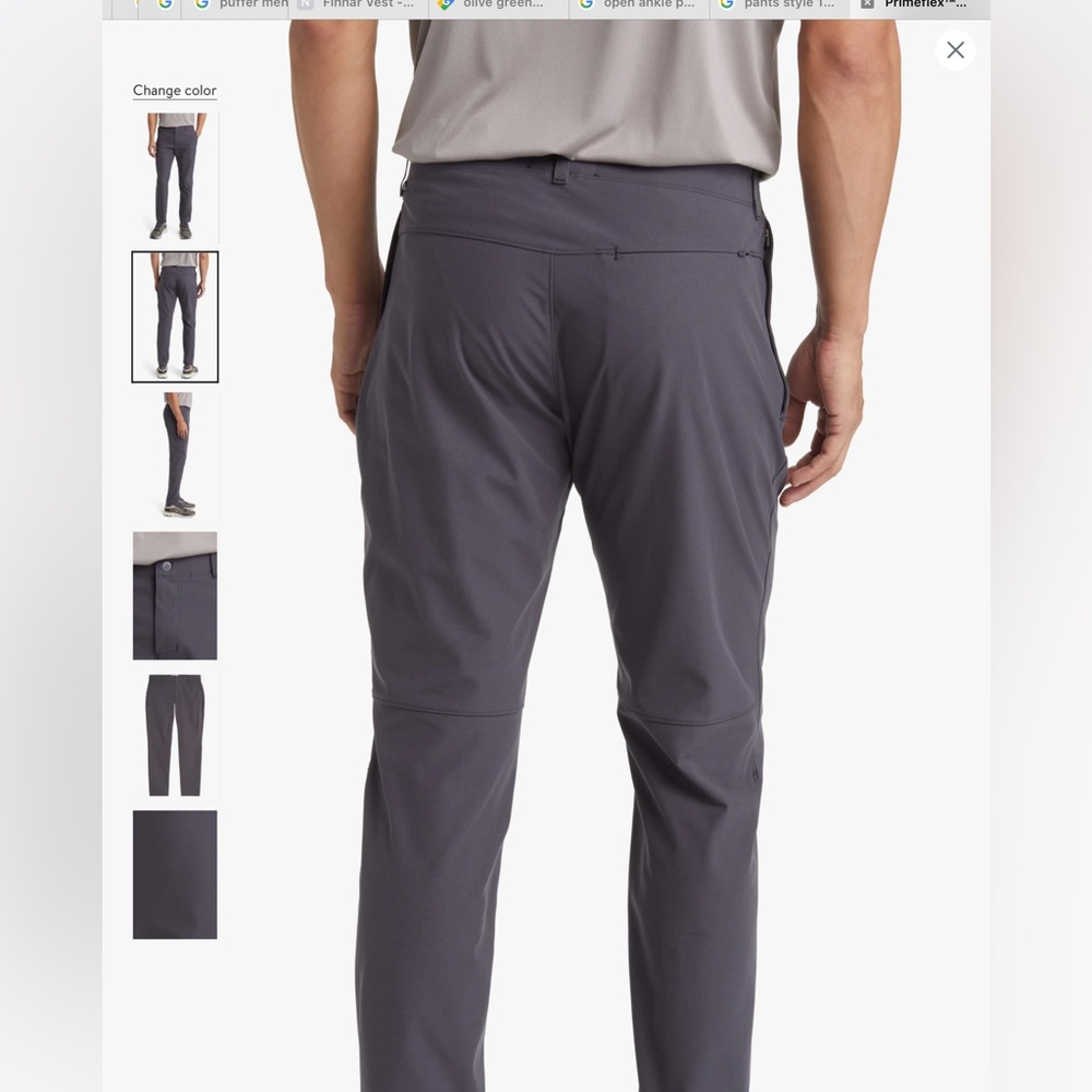 NWOT Reigning Champ Primeflex Water Repellent Straight Leg Trousers Sz 34 - Picture 12 of 12